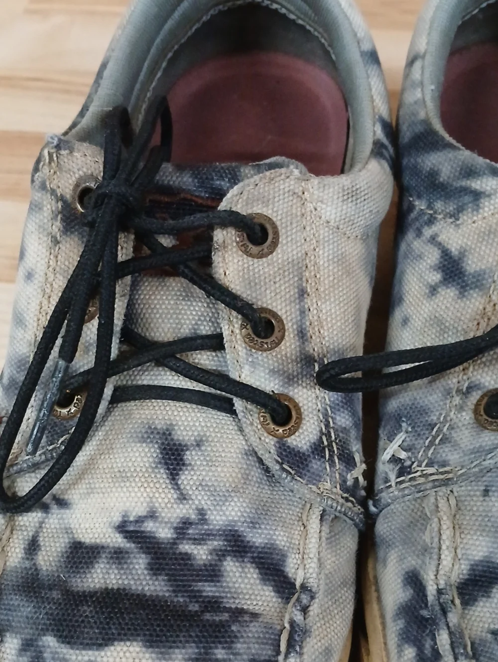 Twisted X Casual Tie-Dye Canvas Deck Shoes  Size 6.5